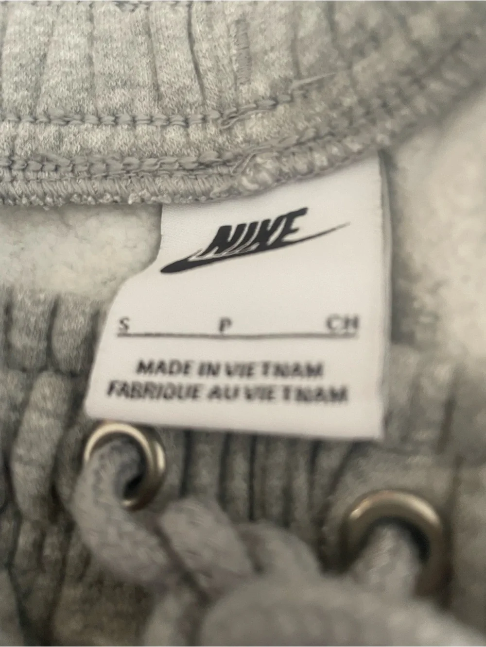 Nike Men's Gray Sweatpants Joggers with White Accents